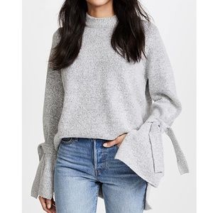 J.O.A. Tie sleeve sweater